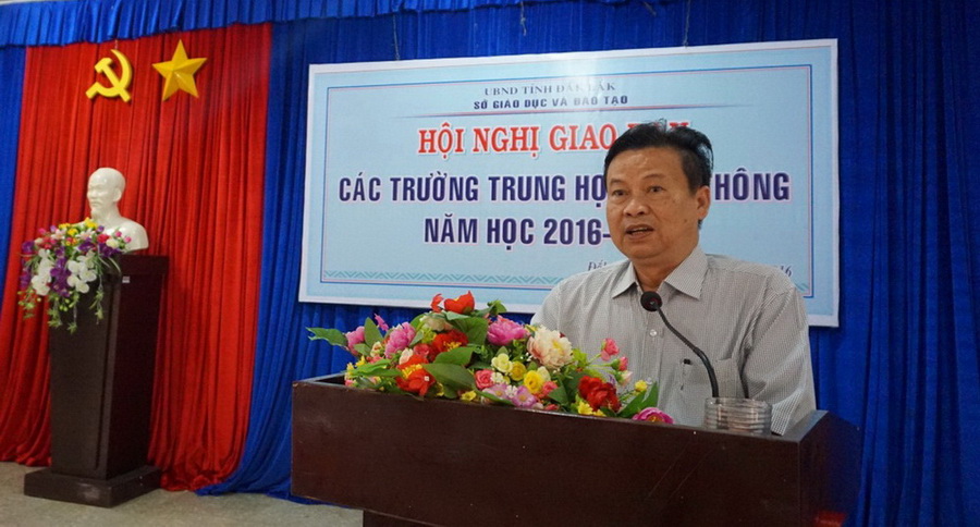 Ông Nguyễn Ngọc Quang - Phó Giám đốc Sở phát biểu khai mạc