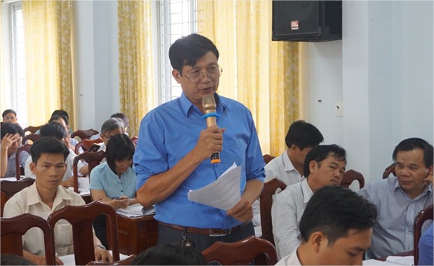 Đại biểu Phòng GDĐT Ea H’Leo phát biểu