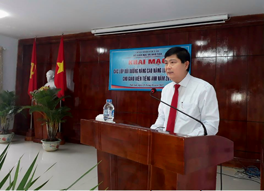 Ông Phạm Đăng Khoa – Giám đốc Sở phát biểu khai mạc