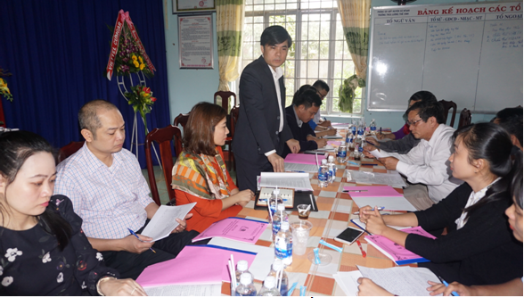 Làm việc với Trường THCS Lương Thế Vinh – huyện Cư M’Gar